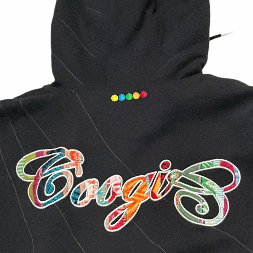 Rare Vintage COOGI Men’s Zip Up Hoodie with Multi Colors